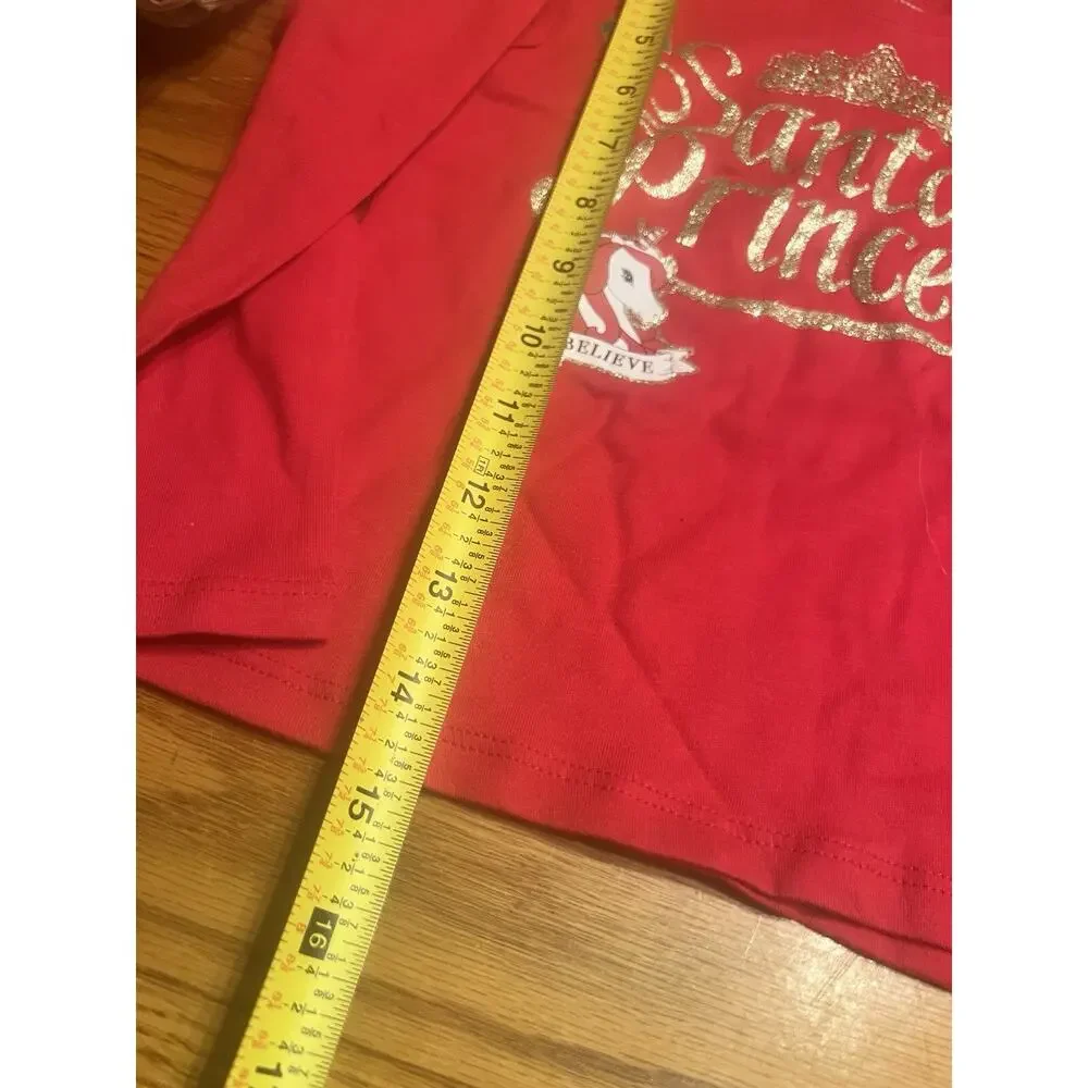 The Children’s Place Christmas Shirt Girls 3T Santa’s Princess NWT